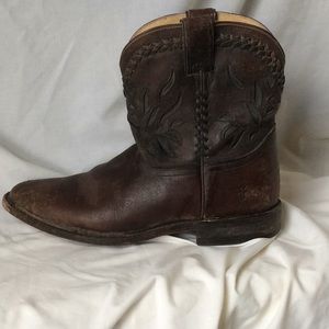Brown Frye cowboy boots